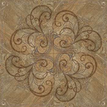 58129 Декор керамогранит Cerdomus Rosone Classic Brown 80x80 (800x800)