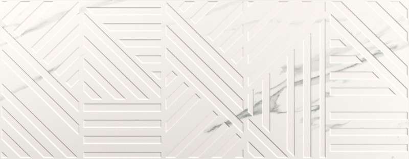 Плитка настенная Click Ceramica Akros Cross White Mate 35x90 (900x350)