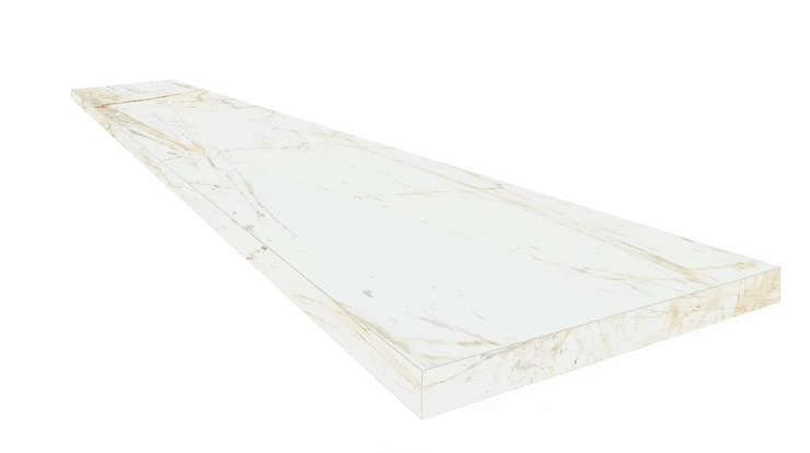 Coliseumgres Canova White Scalino 60 Angolare Dx 33x60