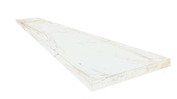 Coliseumgres Canova White Scalino 120 Angolare Dx 33x120