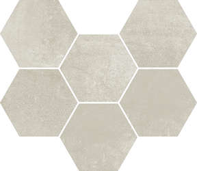 White Mosaico Hexagon  (290x250)