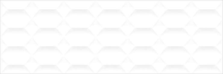 Gravita Satin White Hexa 90x30