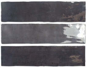 124439 Плитка настенная DNA Tiles Flash Graphite 7.5x30 (300x75)