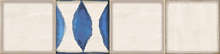 586832001 Декор настенный Eletto Ceramica Faenza Cobalt Flor Frise 1 15.6x63 (630x156)