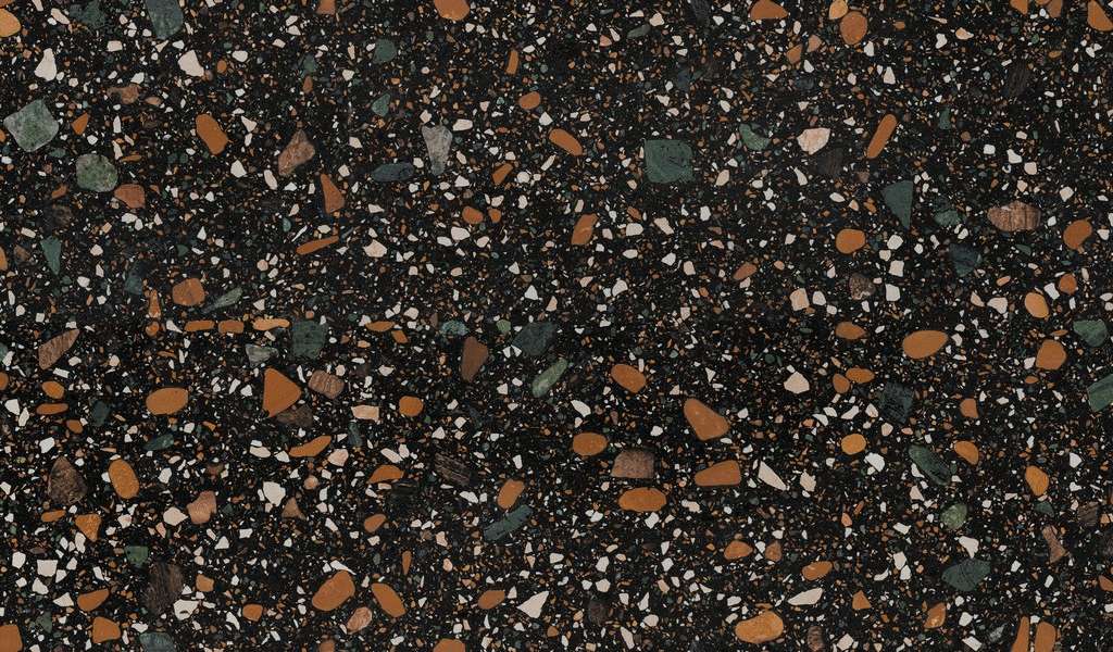 Ennface Industrial Terrazzo Black Matt 80x160 -3