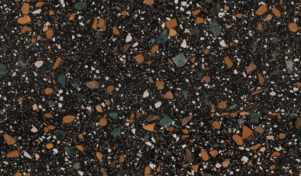 Ennface Industrial Terrazzo Black Matt 80x160 -4