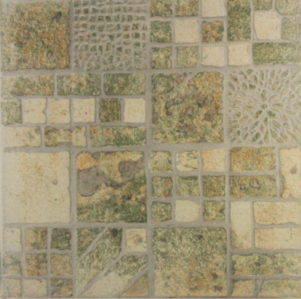 Евро-Керамика Плитка для пола глазурованная 330х330 Сицилия темно-зеленый 0050