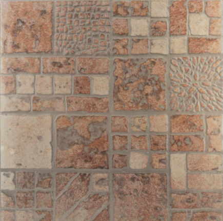 Евро-Керамика Плитка для пола глазурованная 330х330 Сицилия красный 0013