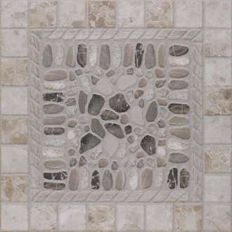 Плитка напольная Евро-Керамика Серый 1001 (330x330)