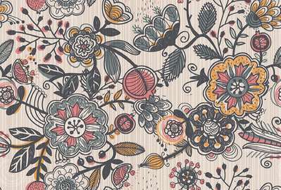 Декор настенный Евро-Керамика Серый (вставка) (400x270)