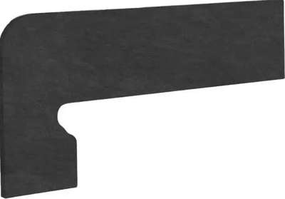 Плинтус Exagres Zanq.MEDITERRANEO GRAFITO izquerdо (лев) 39,5*17,5 (395x175)