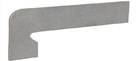 Плинтус Exagres Zan.VEGA GRIS IZQUIERDA левый 39,5x17,5 (395x175)