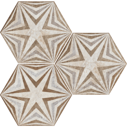 Fioranese Heritage Exagona Deco Texture 3 Nat