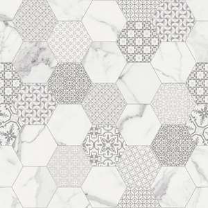 White Hexagon Matte (1200x1200)
