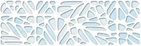 R0001394 Плитка настенная Ibero Sirio Art Blue Gloss 20x60 (600x200)