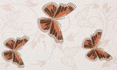 Ida Seramik Defne Decor Butterfly 25x40