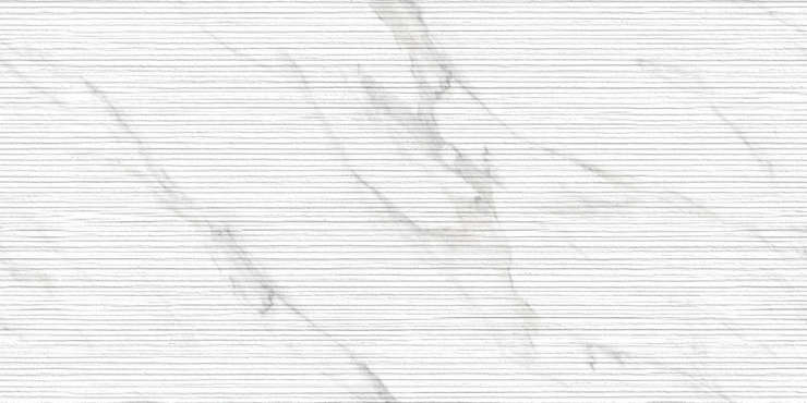Инфинити керамик Cortina Liniar Ice Bianco Carving 60x120 (Матовая поверхность с глянцевым эффектом)