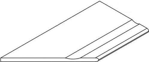 Италон Avantgarde X2 Silver Bordo 30x120 Svasato Round Sx Бортик Закругленный Левый С Выемкой