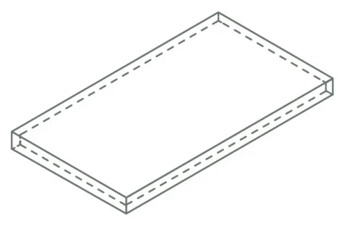 Silver Scalino Angolare Sx 33x120 (1200x330)