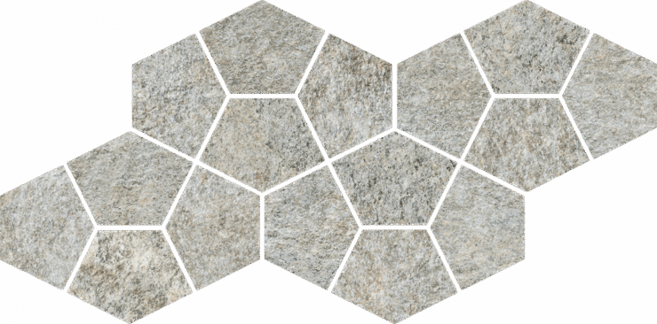 Италон Magma Silver Mosaico Prism 41.3x20.5