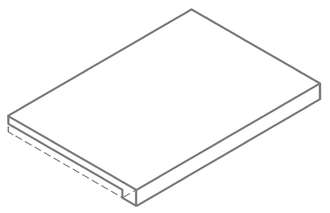 620070003075 Керамогранит Ступень Italon Forum Stone Silver Scalino Frontale 33x80 (800x330)