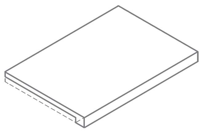 Италон Forum Stone Iron Scalino Frontale 33x80