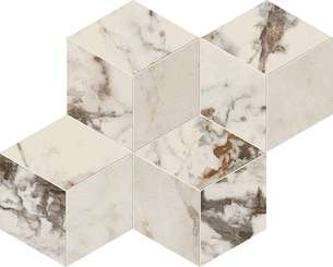 Breccia Tortona Mosaico Rombi Lappato 30.5x35.2 (305x352)