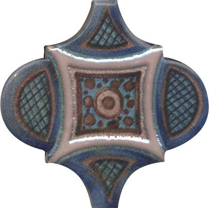 Керама Марацци Арабески Марокко Панно 1 Глянцевый (Из 6 Частей 6.5x6.5) 10x25x6.9