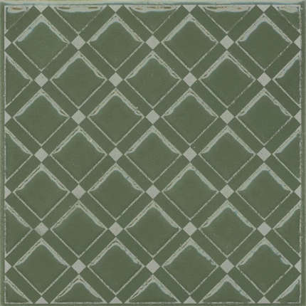 Керама Марацци Бахия 1 Зелёный Глянцевый 9.8x9.8x0.7