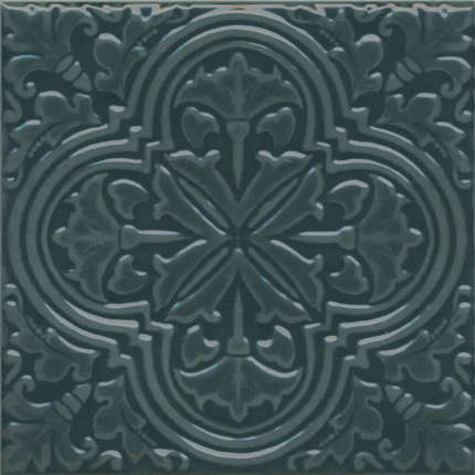 Керама Марацци Фес Зелёный Тёмный Глянцевый 15x15x0.77