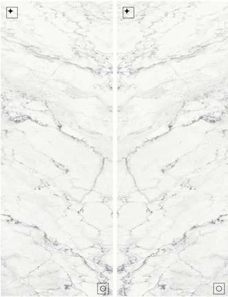 Керама Марацци Капрая Панно Белый (из 2ч. разм. 160x320) 320x320x0.6