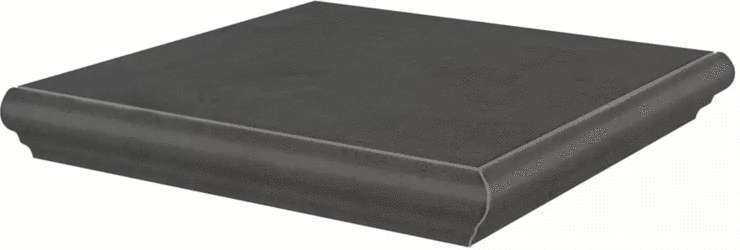 Керама Марацци Хадду Угловая Серый Тёмный Матовый 34x34x0.8