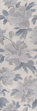 Керама Марацци Низида Цветы Серый 25х75