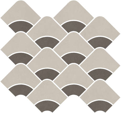 Керама Марацци Таделакт Наборный Серый Светлый. Коричневый Матовый Обрезной 30x28x0.9