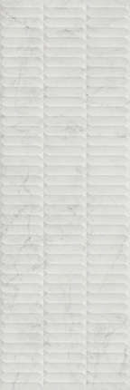 Керама Марацци Тубкаль Белый Глянцевый Структура Обрезной 30x89.5x1.05