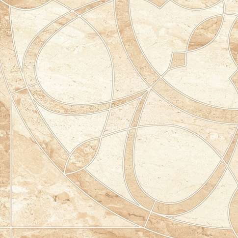 Керамогранит Keros Exotic Decor Crema 48.5x48.5 (485x485)