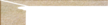 Cascata Kalambo beige Profilsockelleiste li.   31x7,3x31x7,3 (310x73)