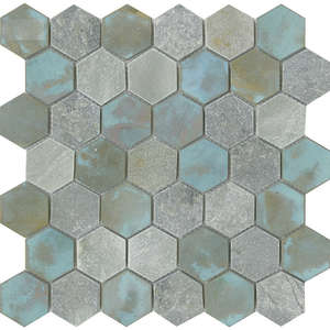 Hexagon Verdigris 30x30.5 (300x305)