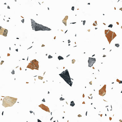 Лапарет Terazzo Bianco Цветной 60х60 матовый карвинг