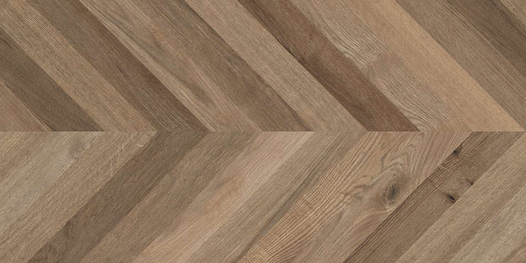Лапарет Wood Lux Walnut Chevron M Коричневый 60х120 матовый карвинг