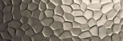M09S Декор настенный Marazzi Italy Essenziale Struttura Deco 3D Metal 40x120 (1200x400)