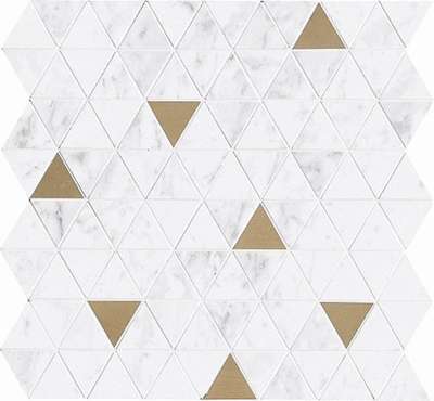 M8H0 Мозаика Marazzi Italy Allmarble Wall Altissimo Satin Mosaico Tria 40х43 (400x430)
