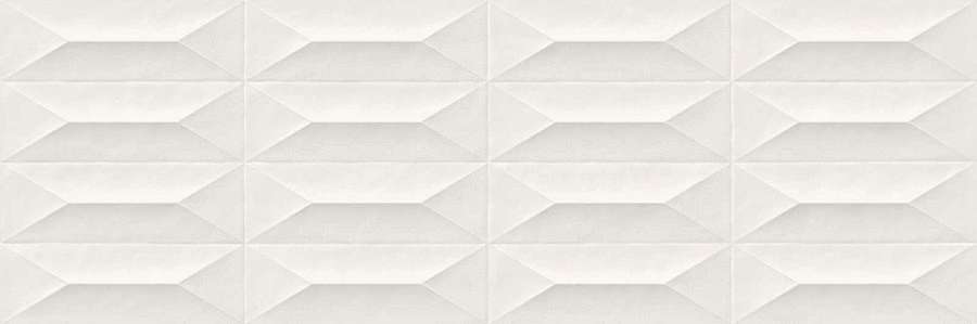M4KT Плитка настенная Marazzi Italy Colorplay White Struttura Cabochon 3D Rett. 30х90 (900x300)