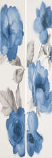 MLER Декор настенный Marazzi Italy Colourline White/Blue Decoro 22x66.2 (220x662)