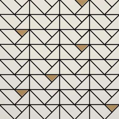 M3J8 Мозаика Marazzi Italy Eclettica Cream Mosaico Bronze 40x40 (400x400)
