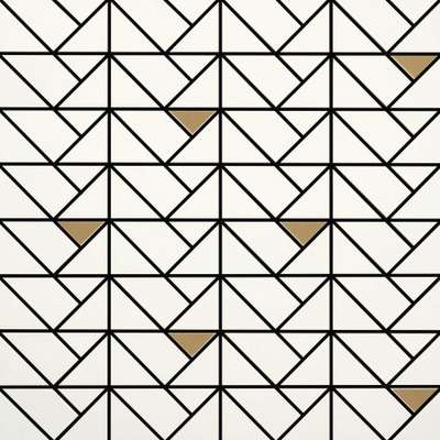 M3JA Мозаика Marazzi Italy Eclettica White Mosaico Bronze 40x40 (400x400)