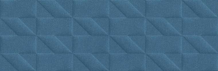 M12A Плитка настенная Marazzi Italy Outfit Blue Struttura Tetris 3D 25x76 (760x250)