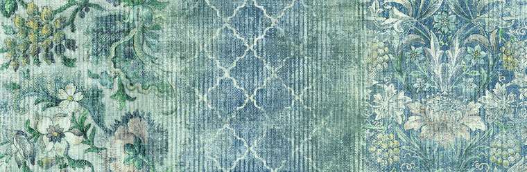 M12K Плитка настенная Marazzi Italy Outfit Ice Decoro Jacquard 25x76 (760x250)