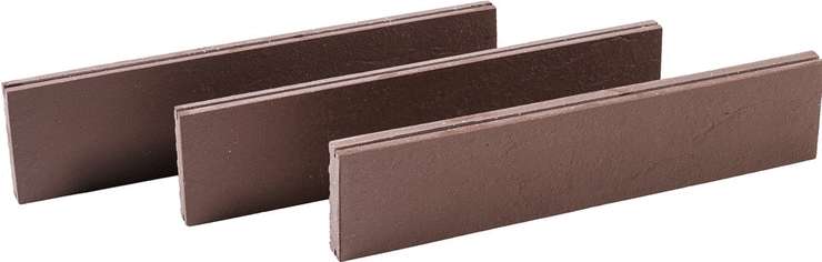 Натуральный Клинкер Фасадная Ригельная плитка Шоколад 7.9x32