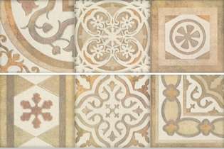 Панно настенное Porcelanite Dos Ros. 9512 COMPOSICION RETRO II ARENA 30x90 (900x600)